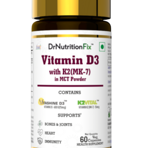 DrNutritionFix Vitamin D3 600 IU + K2 MK-7 (55 mcg)