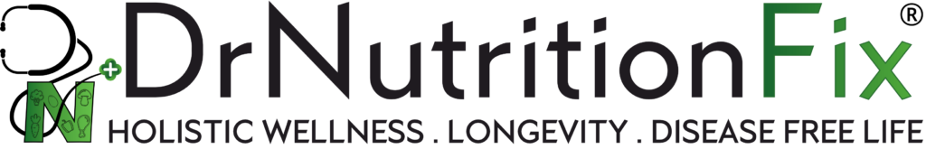 DrNutritionFix Logo and Name with moto
