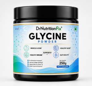 DrNutritionFix Glycine Powder USP Grade &ndash; 250gm, 100 Servings, No Fillers