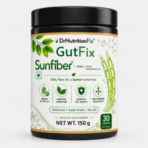 Gutfix &ndash; Sunfiber&reg; Prebiotic Fiber Powder for Gut & Digestive Health, 150gm