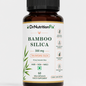 Bamboo Silica 210mg Elemental Silica Capsules – Hair, Skin & Nails Support, 60 Veg Capsules