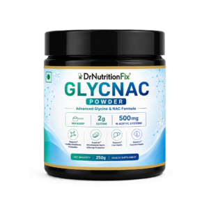 GlycNAC Powder &ndash; Glycine 2g + NAC 500mg, 250gm, 100 Servings